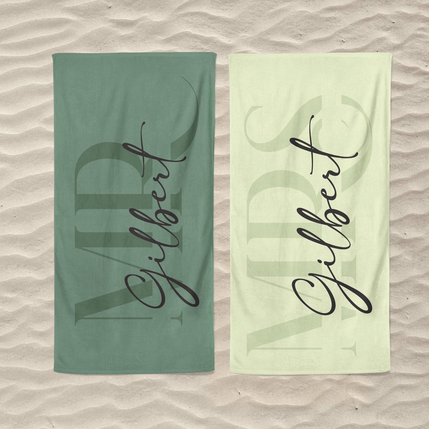 Personalized Couple Beach Towels for Unique & Love | JNSTowel05
