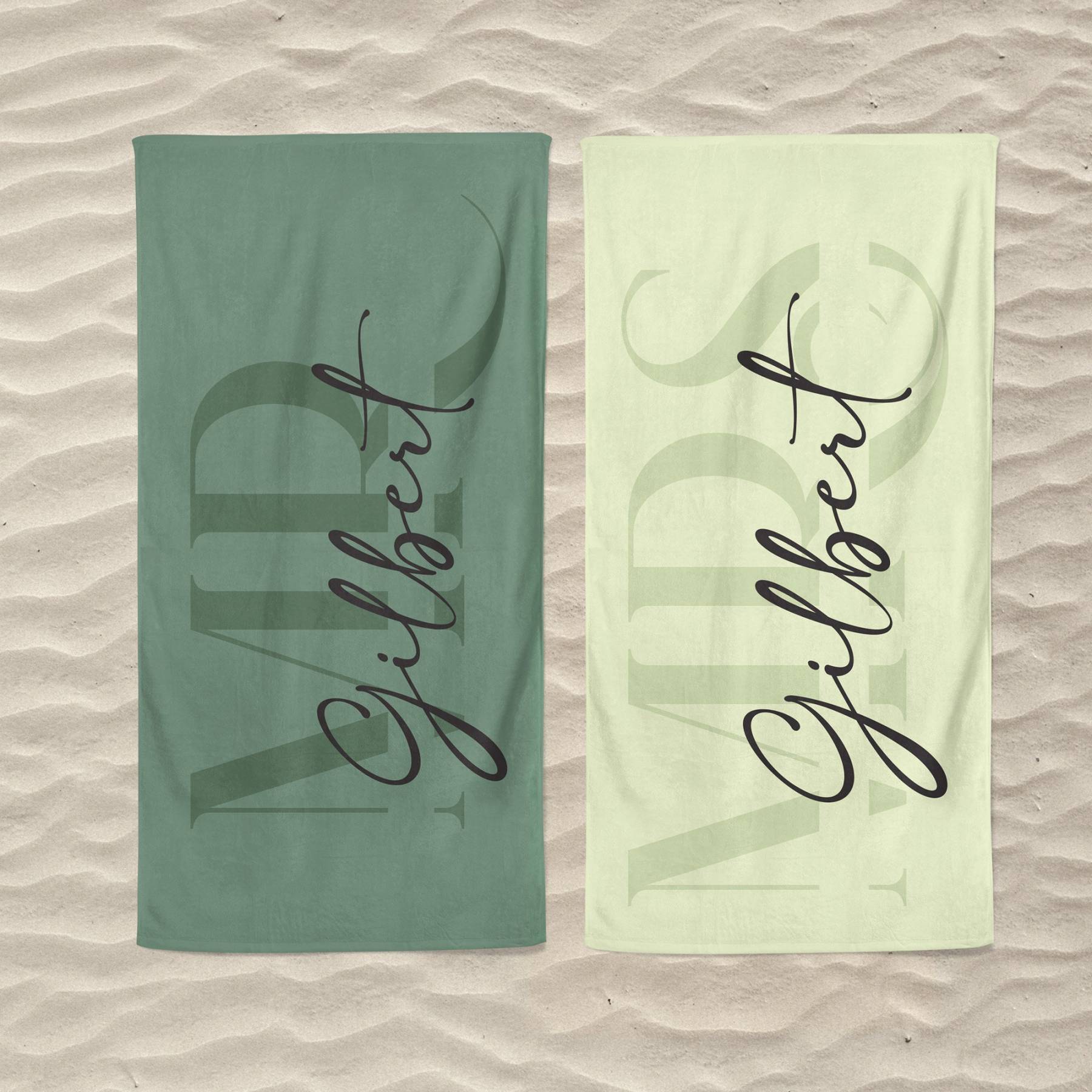 Personalized Couple Beach Towels for Unique & Love | JNSTowel05