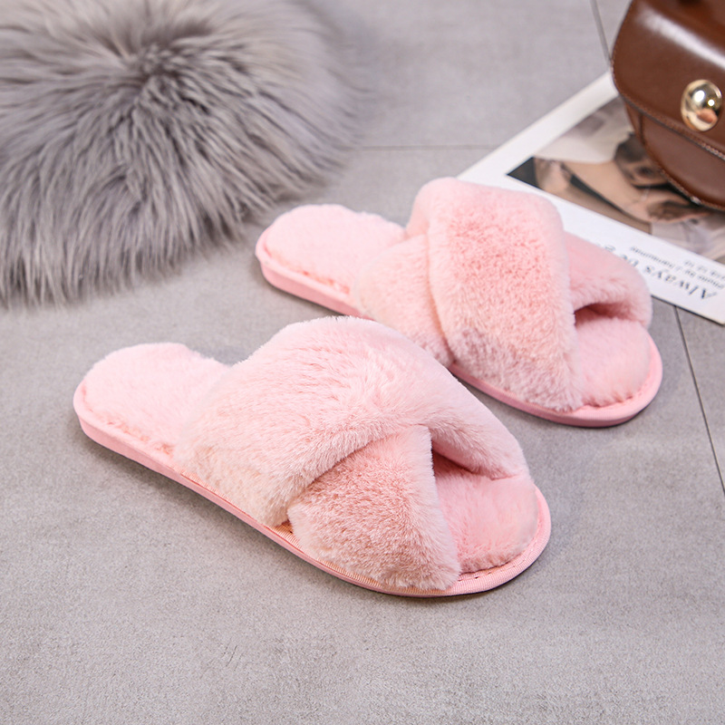 Personalized Bride Gift Pearls Rhinestone Fluffy Slippers for Unique & Love | JNSCloth10