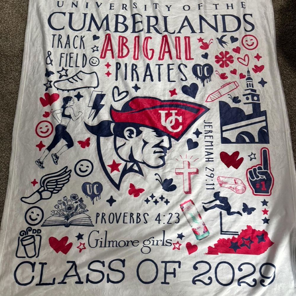 Personalized College Graduation Dorm Blanket for Unique & Love | JNSBK02