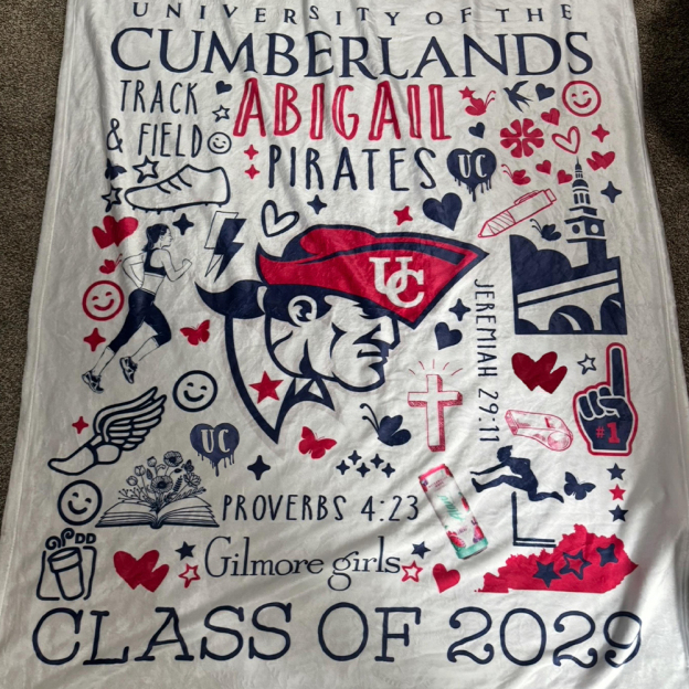 Personalized College Graduation Dorm Blanket for Unique & Love | JNSBK02