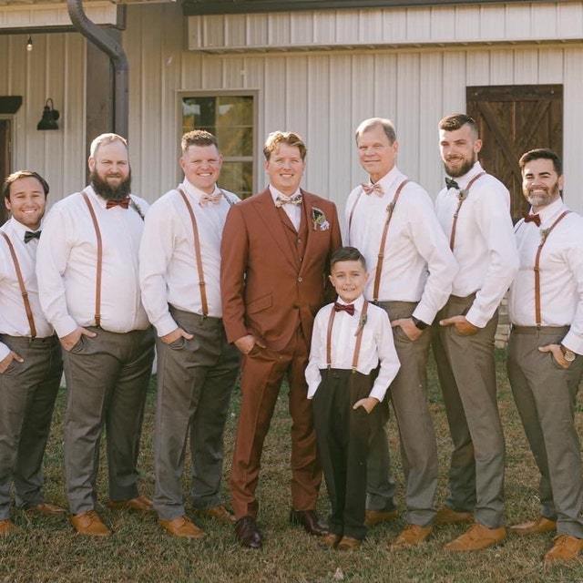 Personalized Monogrammed Genuine Leather Suspenders for Unique & Love | JNSCloth28