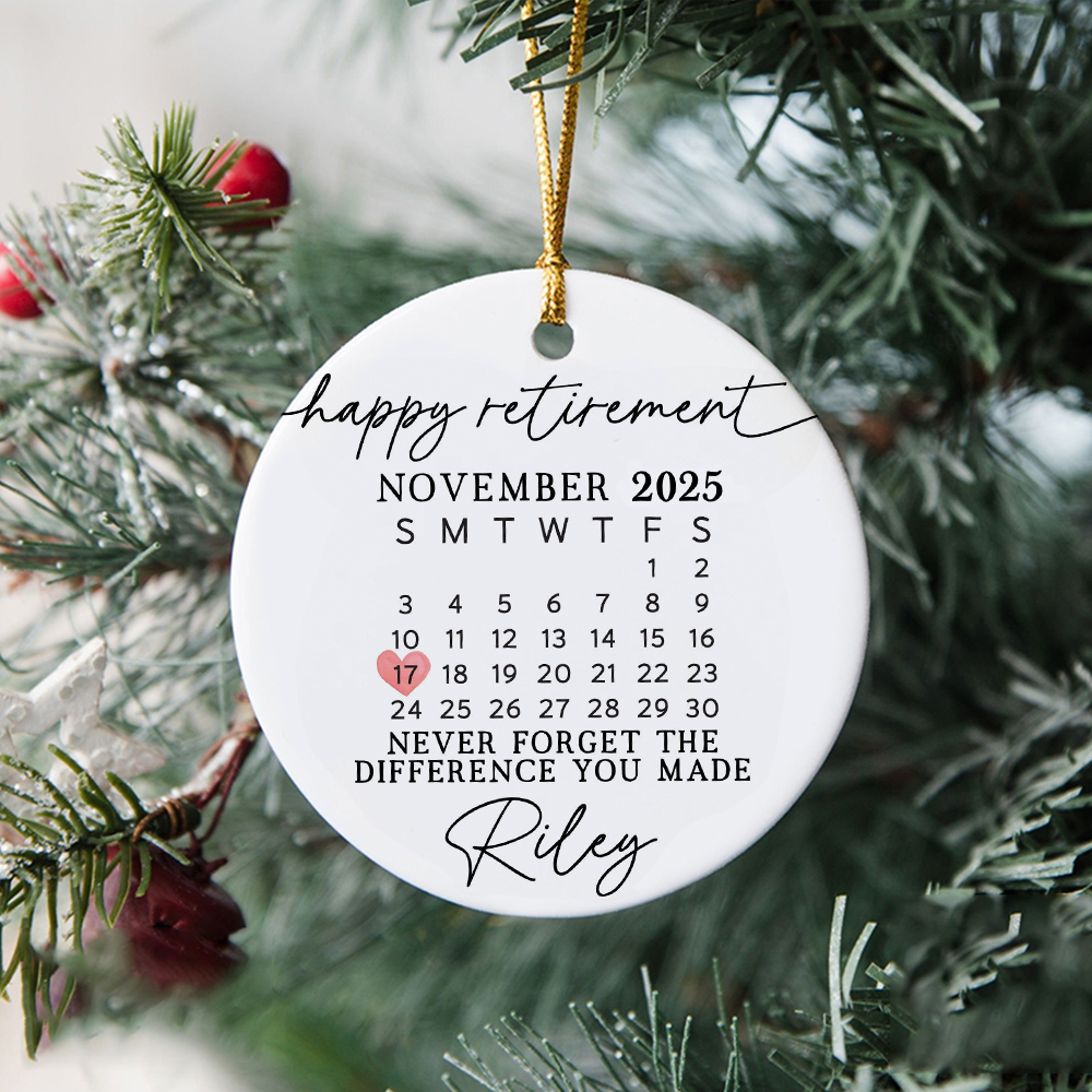 Personalized Retirement Ceramic Ornament for Unique & Love | JNSDec122
