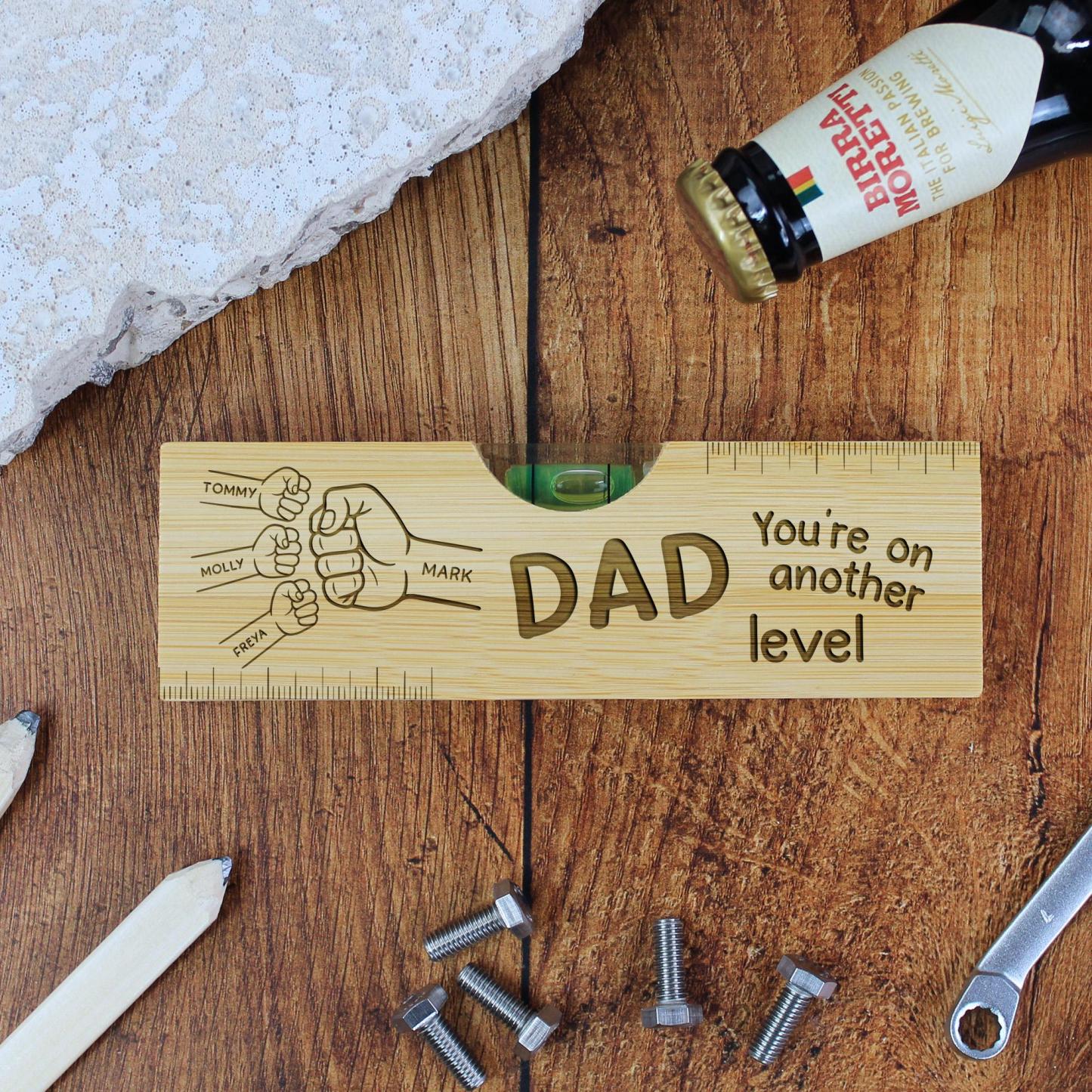 Personalized 2 in 1 Wooden Spirit Level Bottle Opener for Unique & Love | JNSTool25