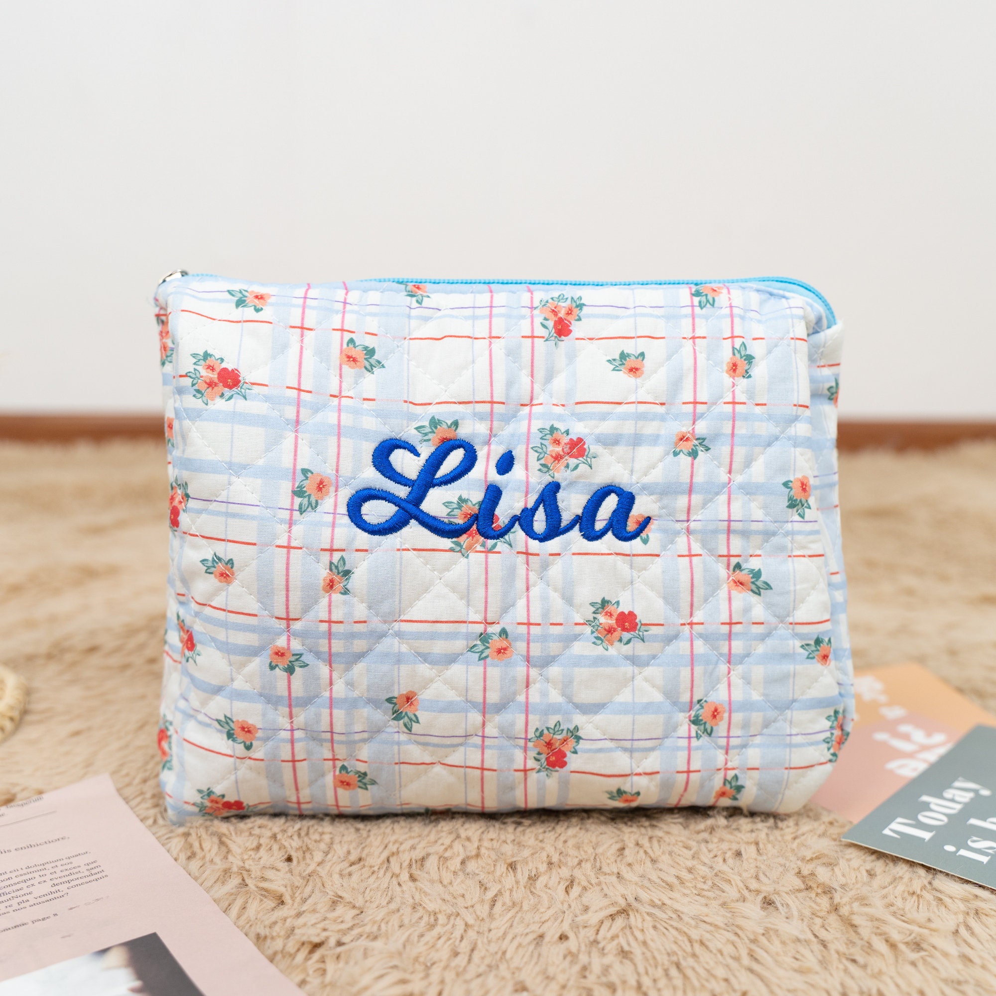 Personalized Monogram Makeup Bag | JNSBag49