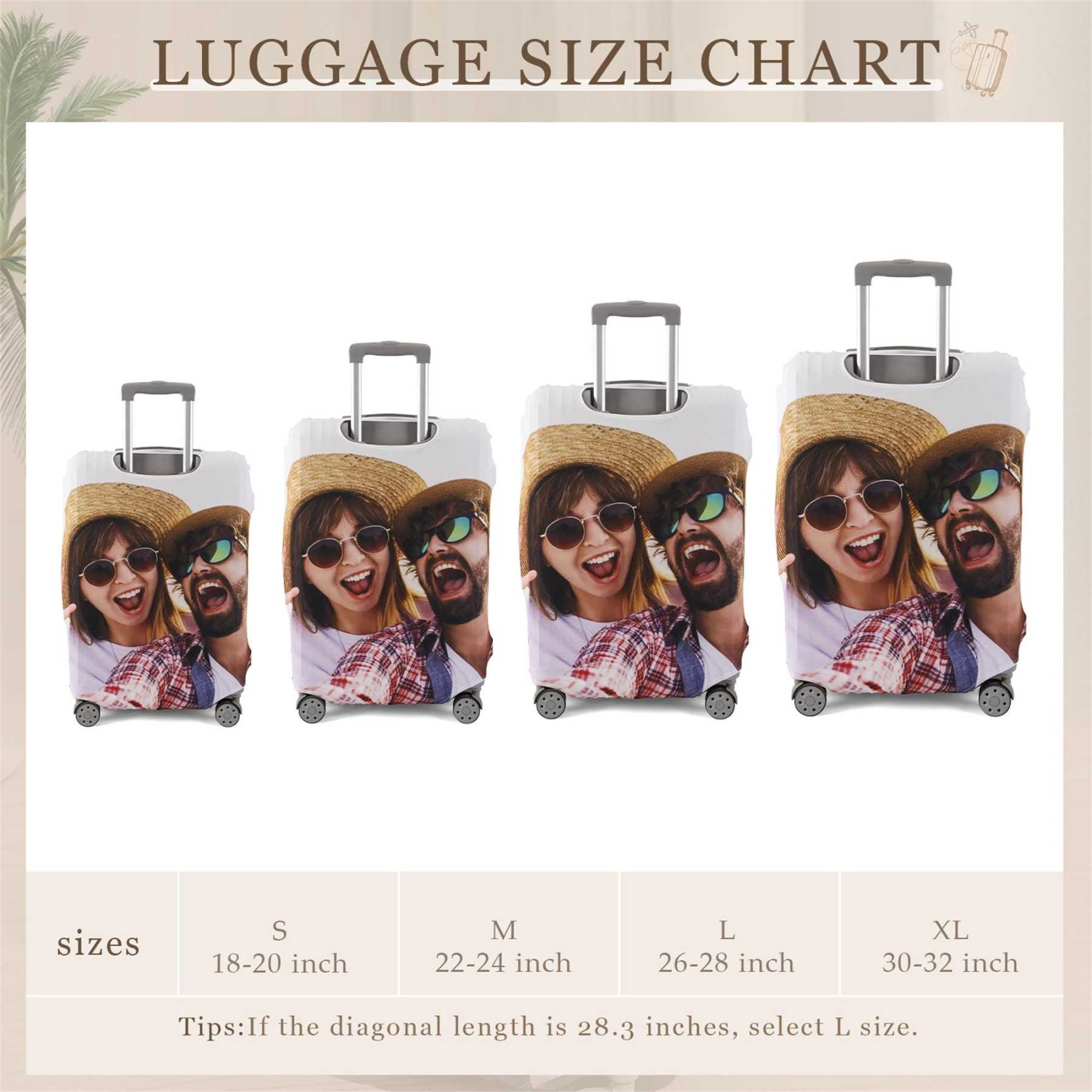 Personalized Photo Luggage Cover for Unique & Love | JNSDec124