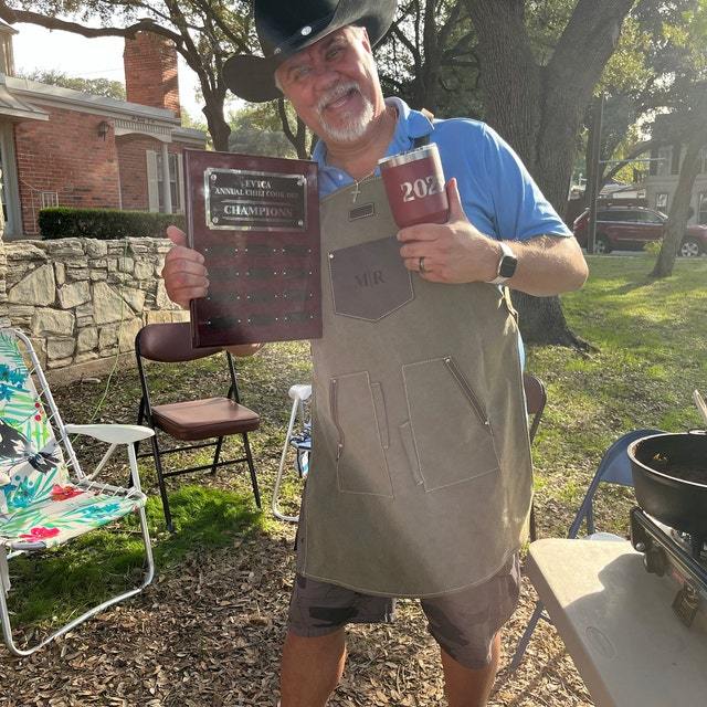 Personalized Monogram Leather Patch Canvas Apron for Unique & Love | JNSCloth44