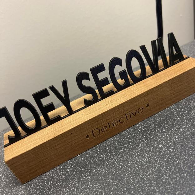 Personalized Wood Desk Name Plate | JNSDec197