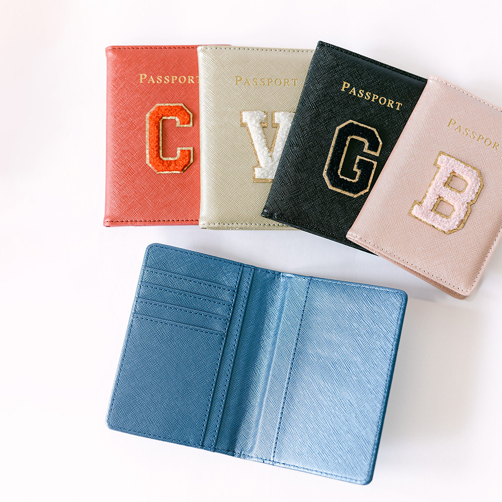 Personalized Chenille Letter Patch Passport Cover for Unique & Love | JNSCase05