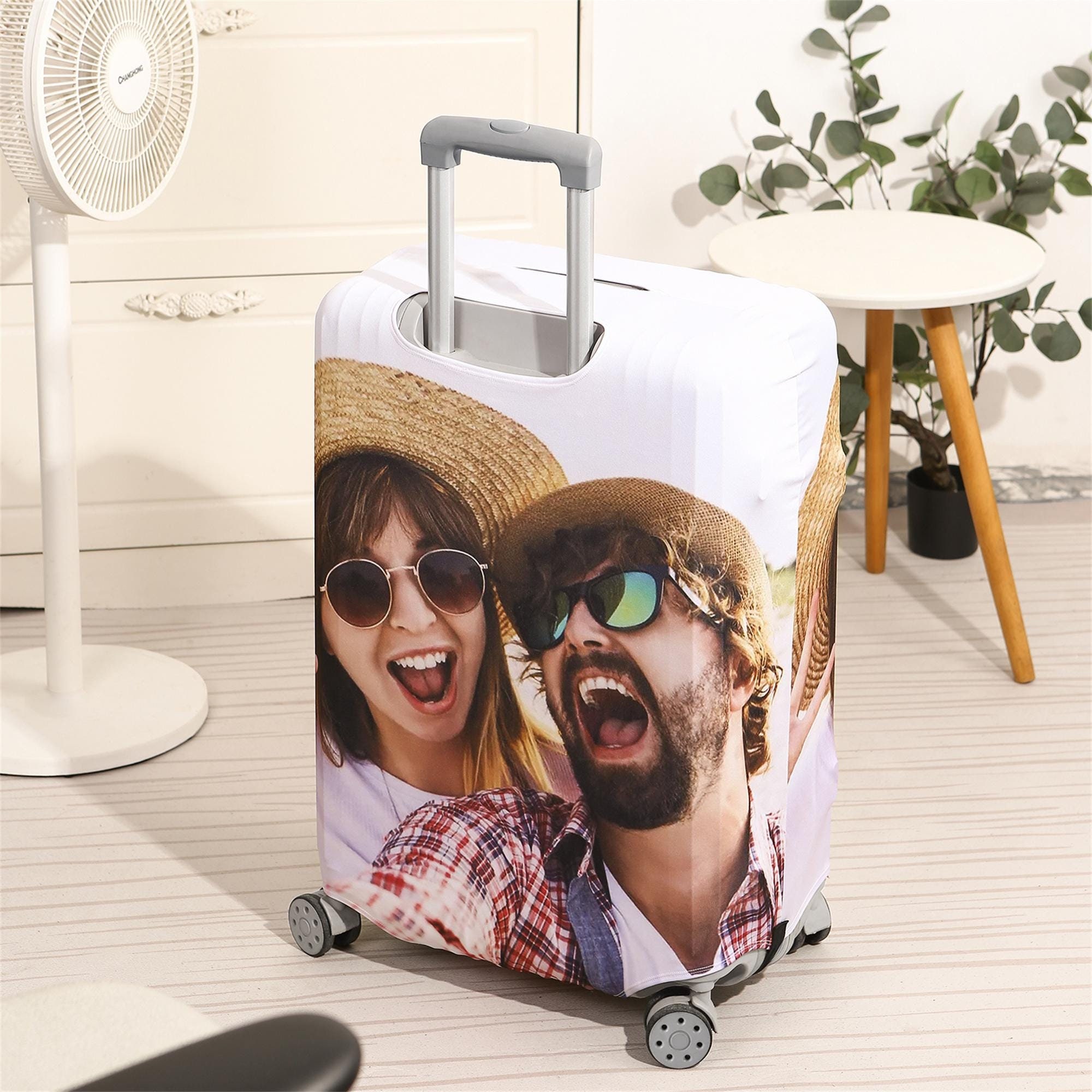 Personalized Photo Luggage Cover for Unique & Love | JNSDec124