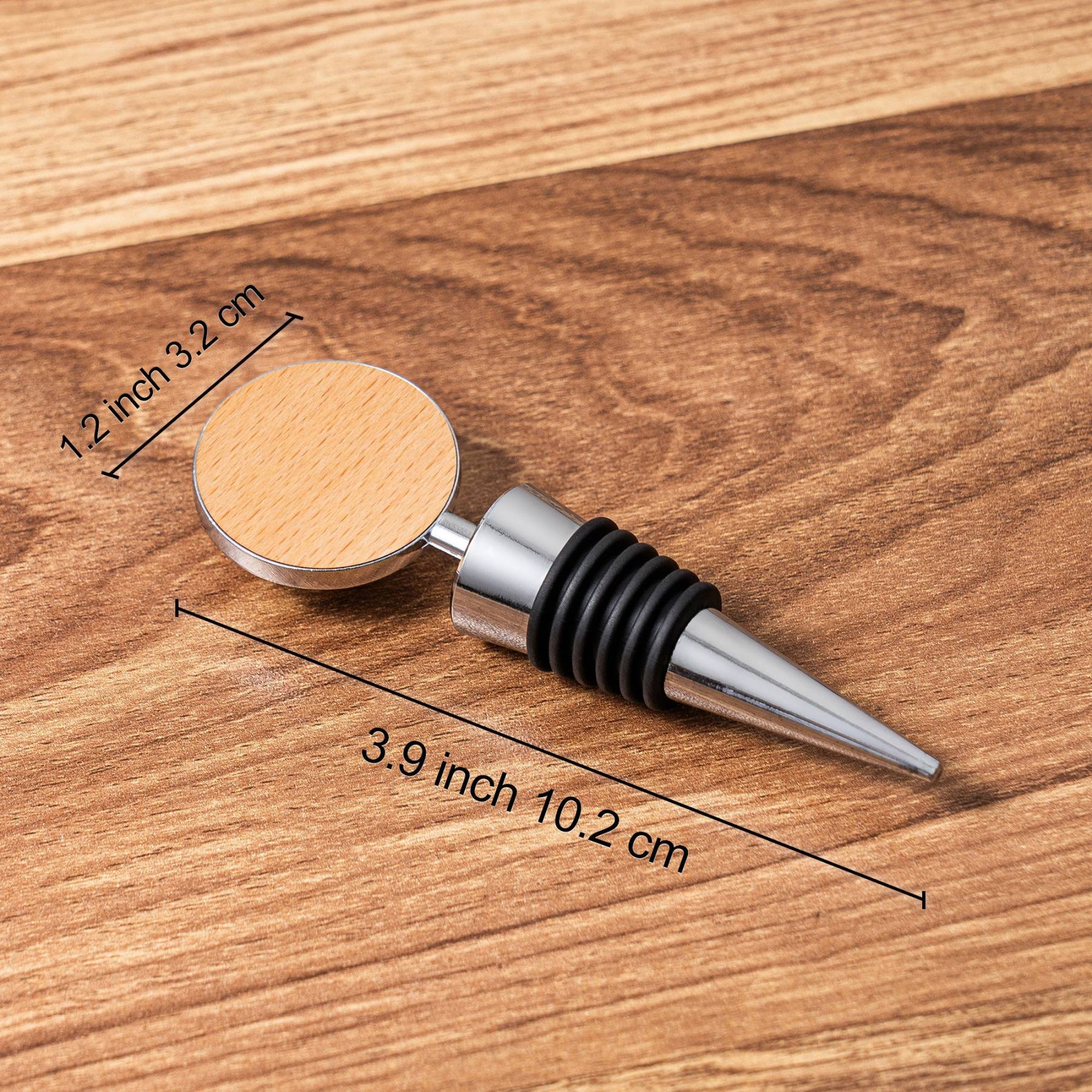 Personalized Monogram Wine Bottle Stopper for Unique & Love | JNSDec173