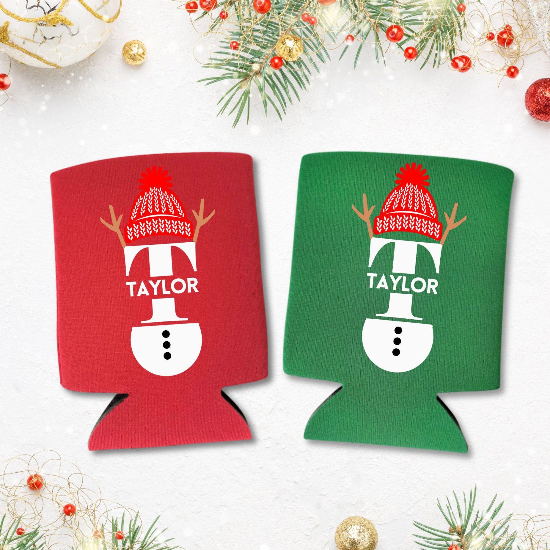 Personalized Family Christmas Can Coolers for Unique & Love | JNSDec179