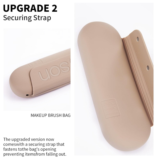 Personalized Silicone Makeup Brush Bag for Unique & Love | JNSBag16