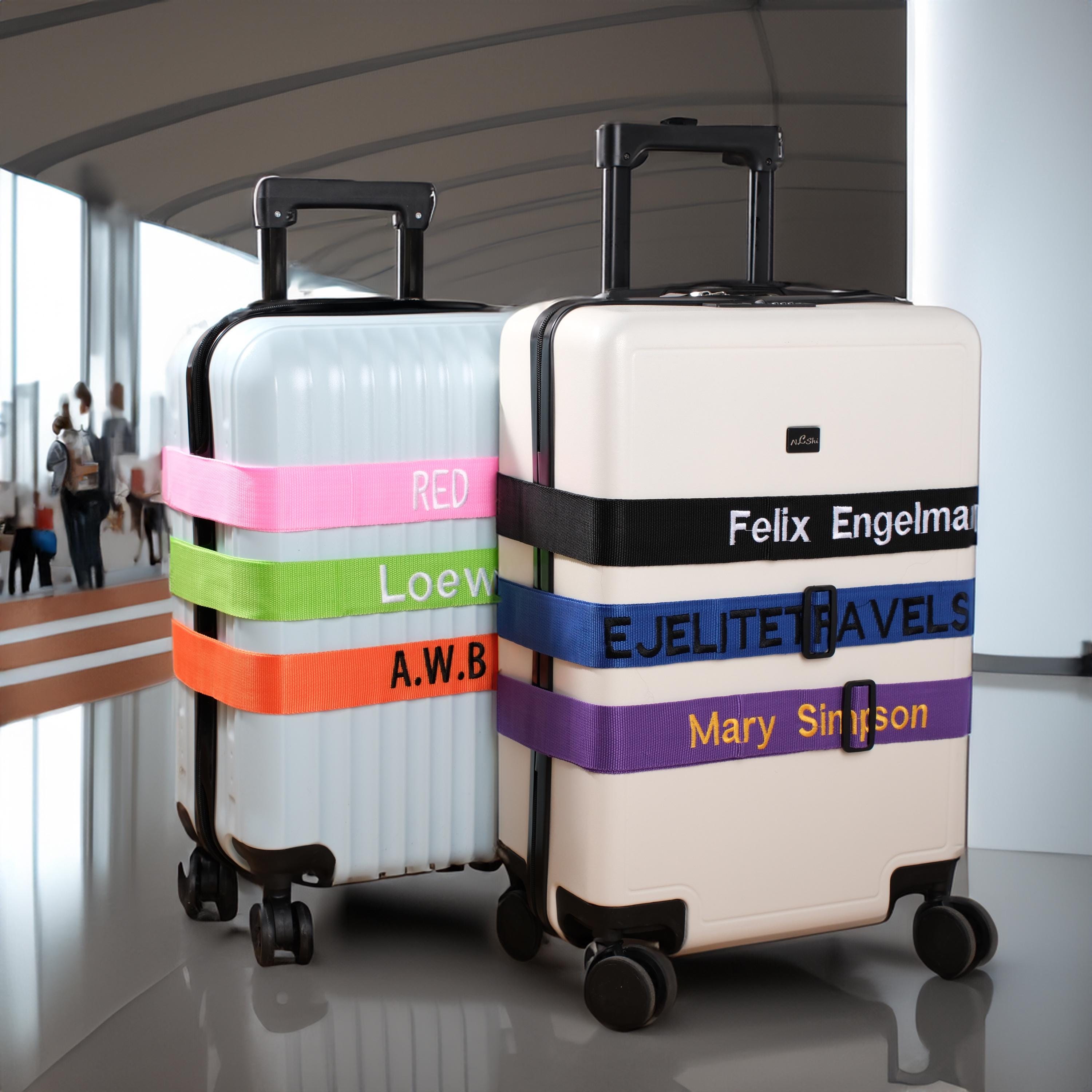 Personalized Name Embroidery Luggage Strap Belt | JNSDec145