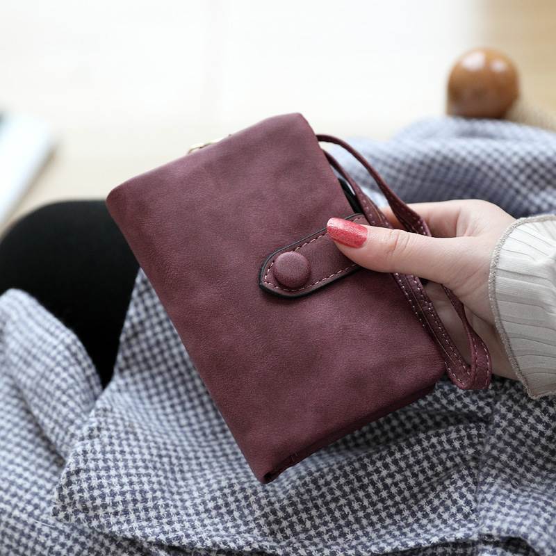 Personalized Tri-Fold Birth Flower Leather Wallet Card Holder for Unique & Love | JNSBag10