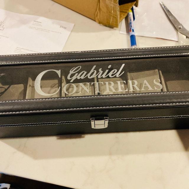 Personalized Monogram Leather Watch Box for Unique & Love | JNSCase03