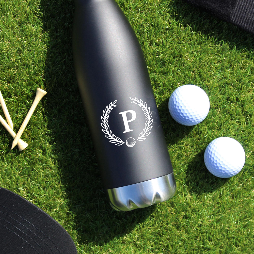Personalized Monogram Golf Insulated Water Bottle | JNSBottle01