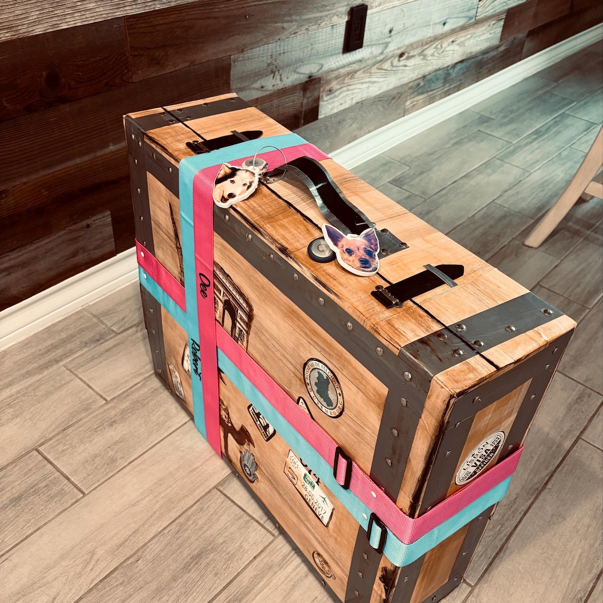 Personalized Name Embroidery Luggage Strap Belt With Combination Lock | JNSDec196