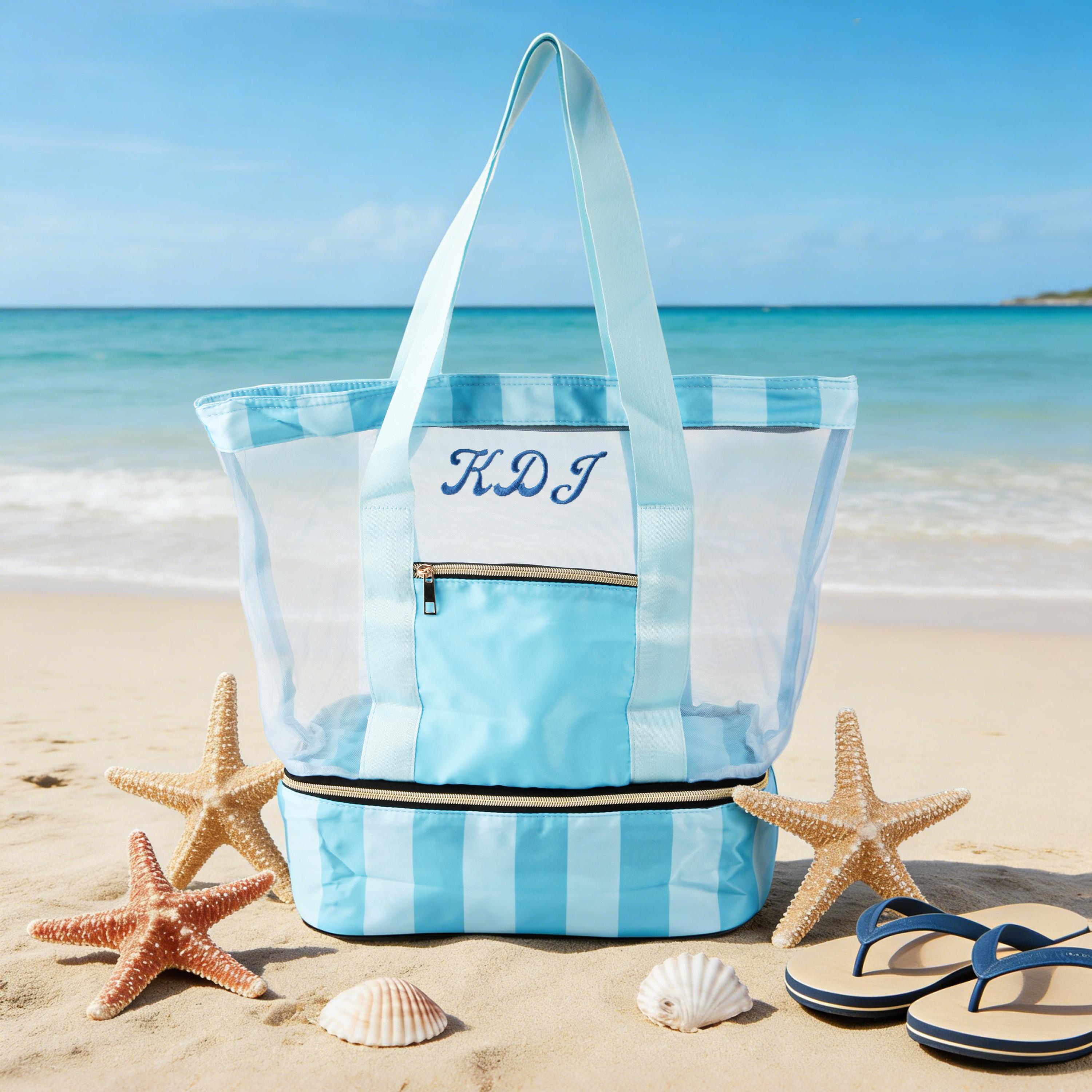 Personalized Embroidered Mesh Tote Bag with Shoes Pocket for Unique & Love | JNSBag143