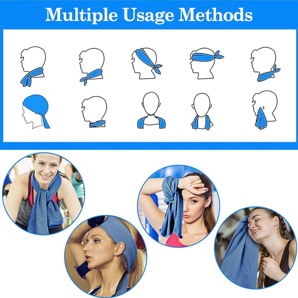 Personalized Quick Drying Cooling Hoodie Towel for Neck and Face UV Sun Protection | JNSCloth46