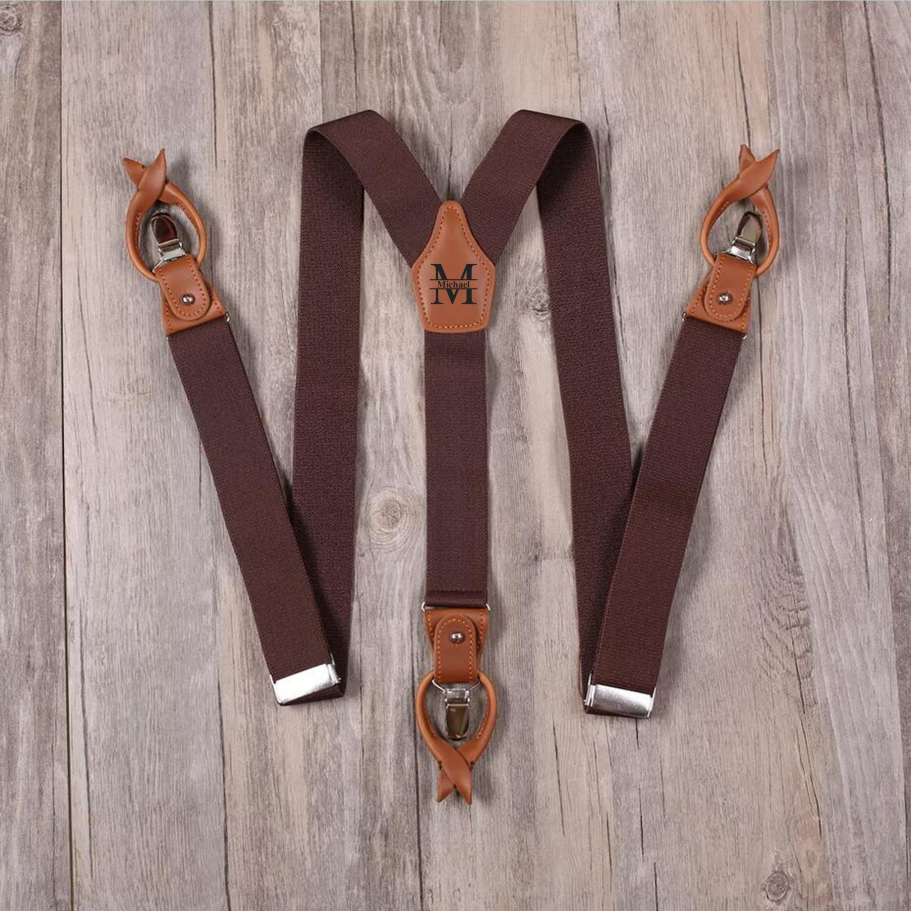 Personalized Monogram Leather Braces for Unique & Love | JNSCloth58