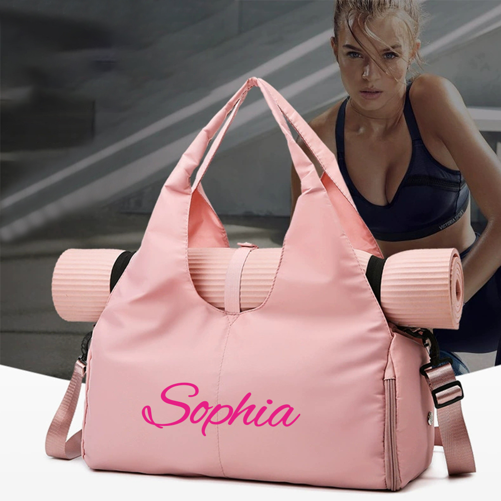 Personalized Travel Duffel Bag with Shoe Compartment for Unique & Love