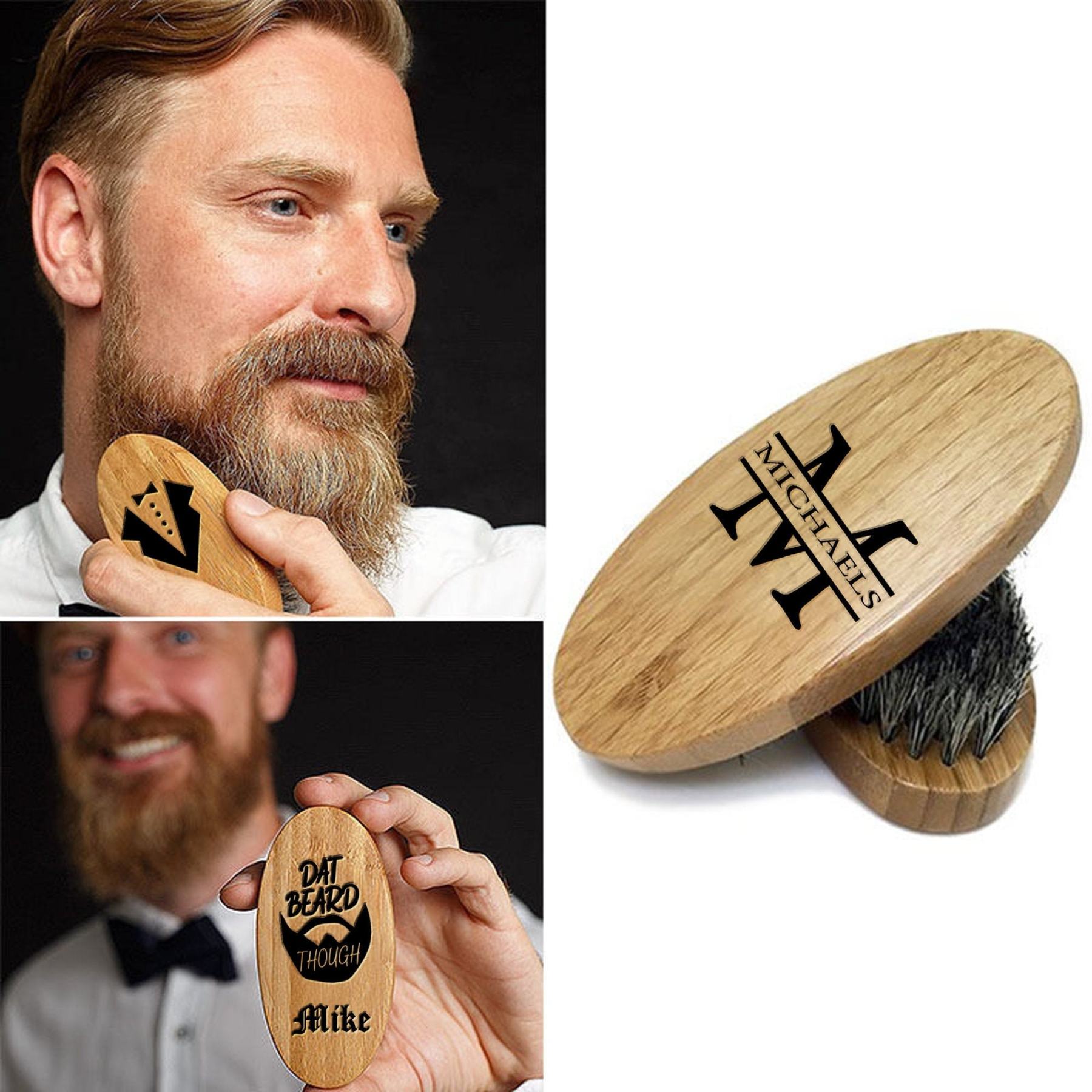 Personalized Wood Beard Brush for Unique & Love | JNSDec38