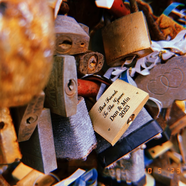 Personalized Engraved Padlock With Any Text for Unique & Love | JNSDec48