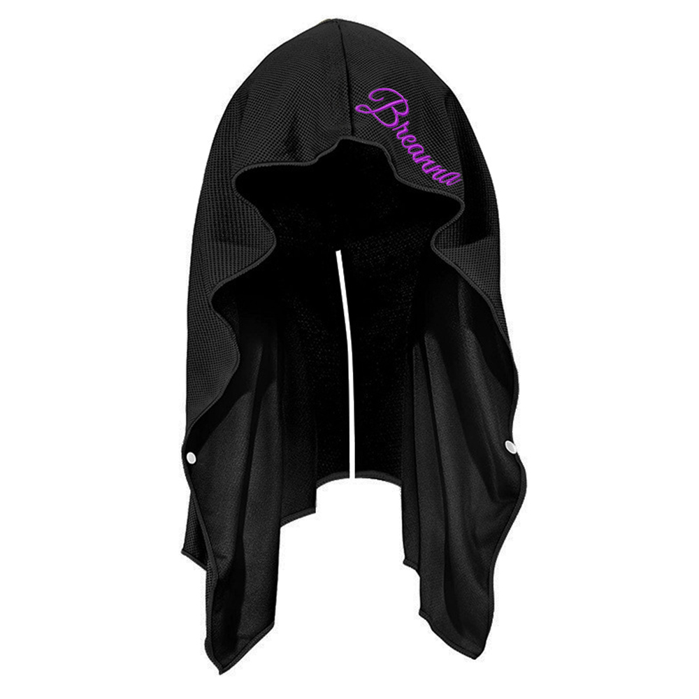 Personalized Quick Drying Cooling Hoodie Towel for Neck and Face UV Sun Protection | JNSCloth46