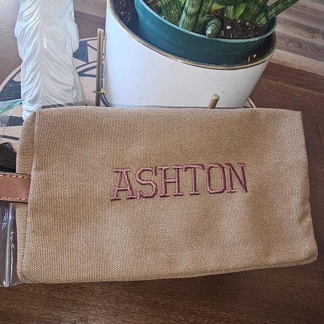 Personalized Monogram Embroidered Toiletry Bag for Unique & Love | JNSBag55