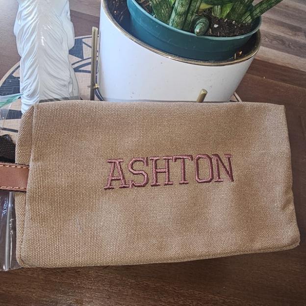 Personalized Monogram Embroidered Toiletry Bag for Unique & Love | JNSBag55