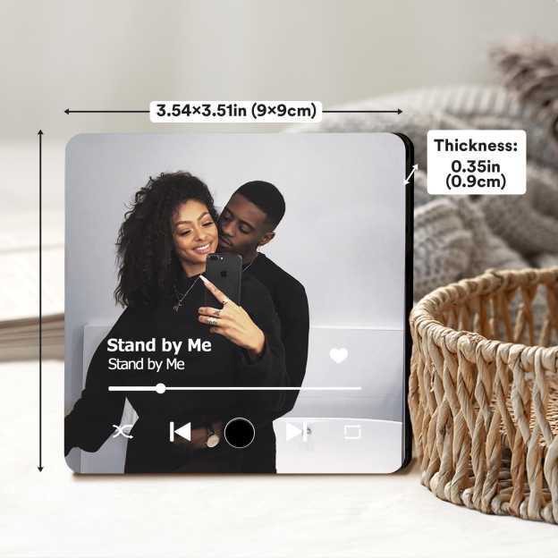 Personalized Photo Music Fridge Magnet for Unique & Love | JNSDec131