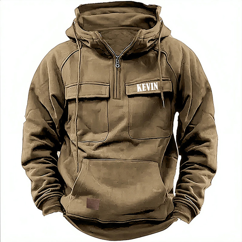 Personalized Name Retro Hooded Sweatshirt for Unique & Love | JNSCloth33