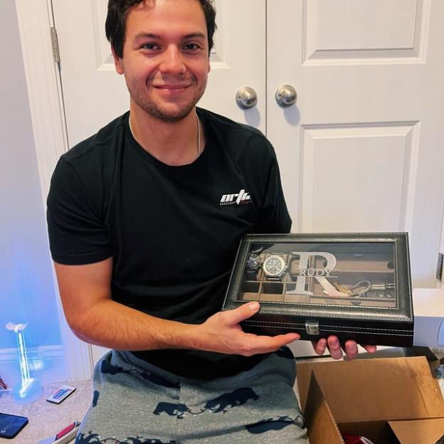 Personalized Monogram Leather Watch Box for Unique & Love | JNSCase03