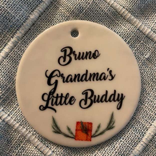 Personalized Photo Ceramic Ornament with Both Sides for Unique & Love | JNSDec21