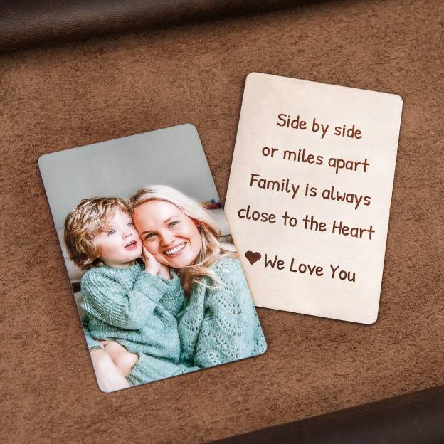 Personalized Metal Color Engraved Photo Wallet Insert Card for Unique & Love | JNSDec155