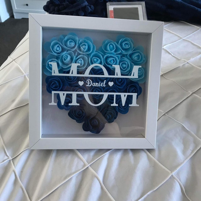 Personalized Flower Heart Shadow Box for Unique & Love | JNSDec129