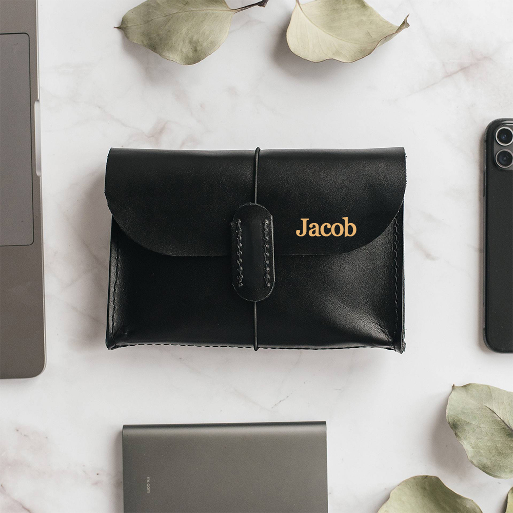 Personalized Leather Engraved Travel Electronic Accessories Organizer | JNSBag78