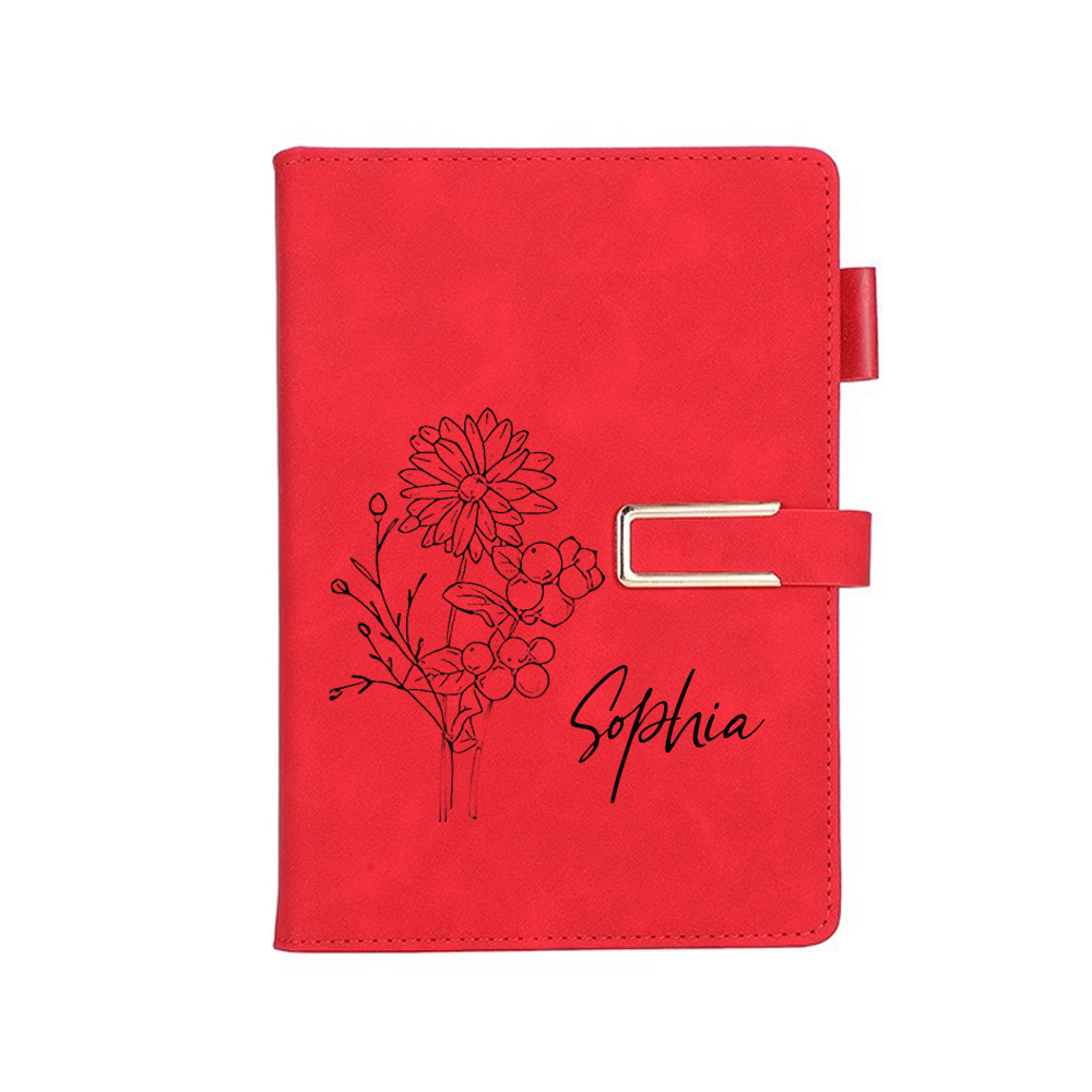 Personalized Name Leather Journal Notebook for Unique & Love | JNSDec145