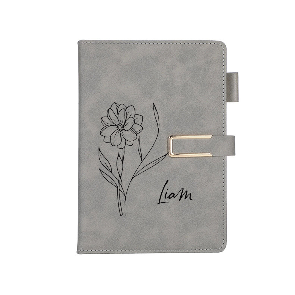 Personalized Name Leather Journal Notebook for Unique & Love | JNSDec145