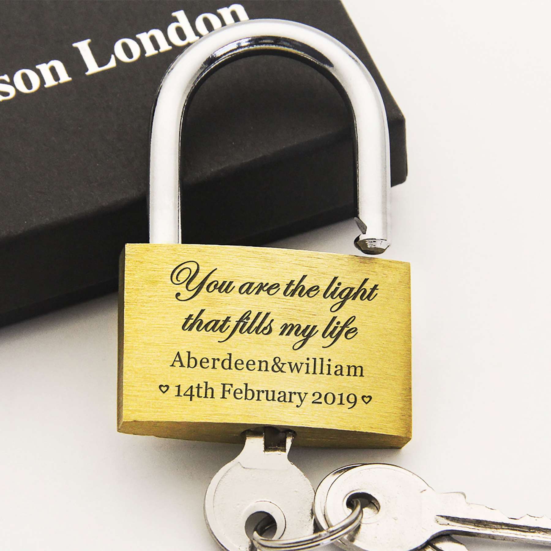 Personalized Engraved Padlock With Any Text for Unique & Love | JNSDec