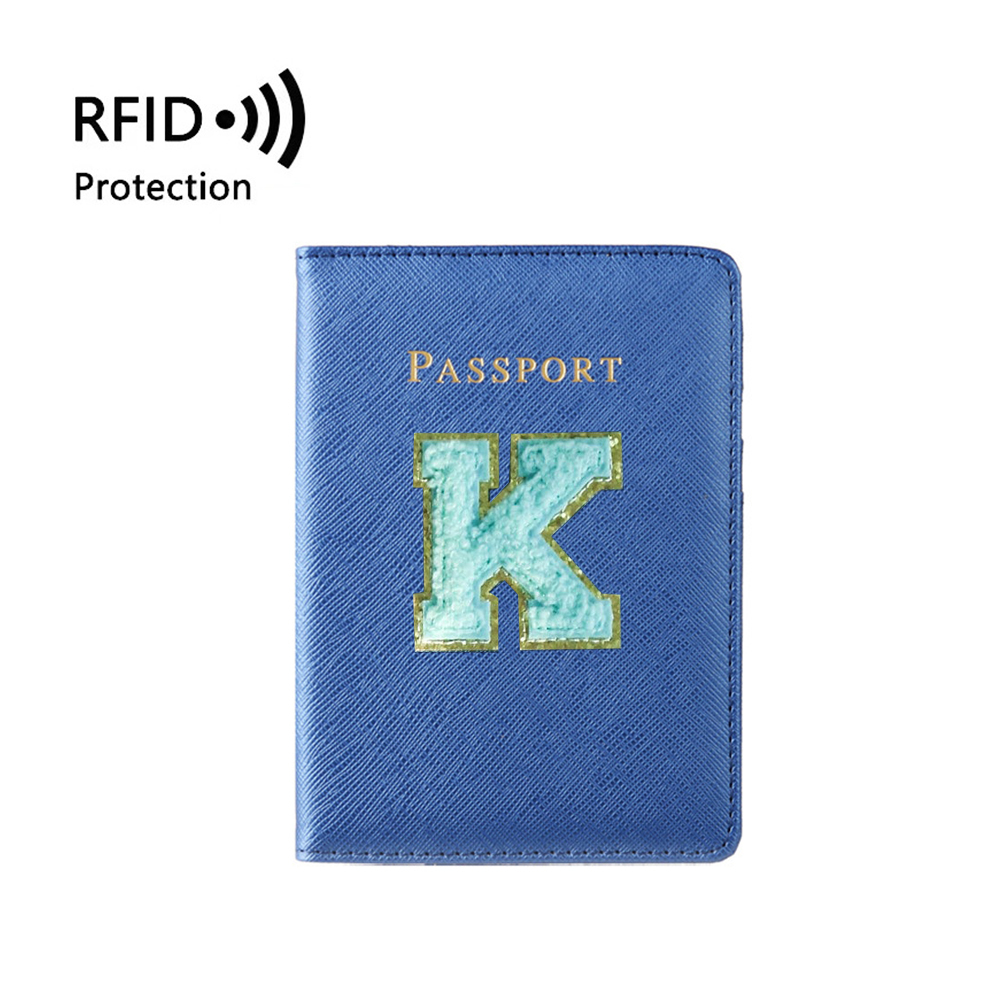 Personalized Chenille Letter Patch Passport Cover for Unique & Love | JNSCase05