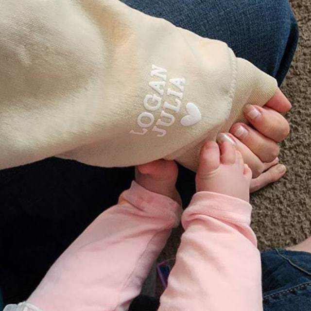 Personalized Mama Sweatshirt with Kid Names on Sleeve for Unique & Love | JNSCloth19