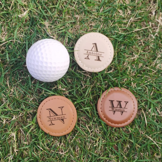Personalized Leather Golf Ball Marker | JNSTool10
