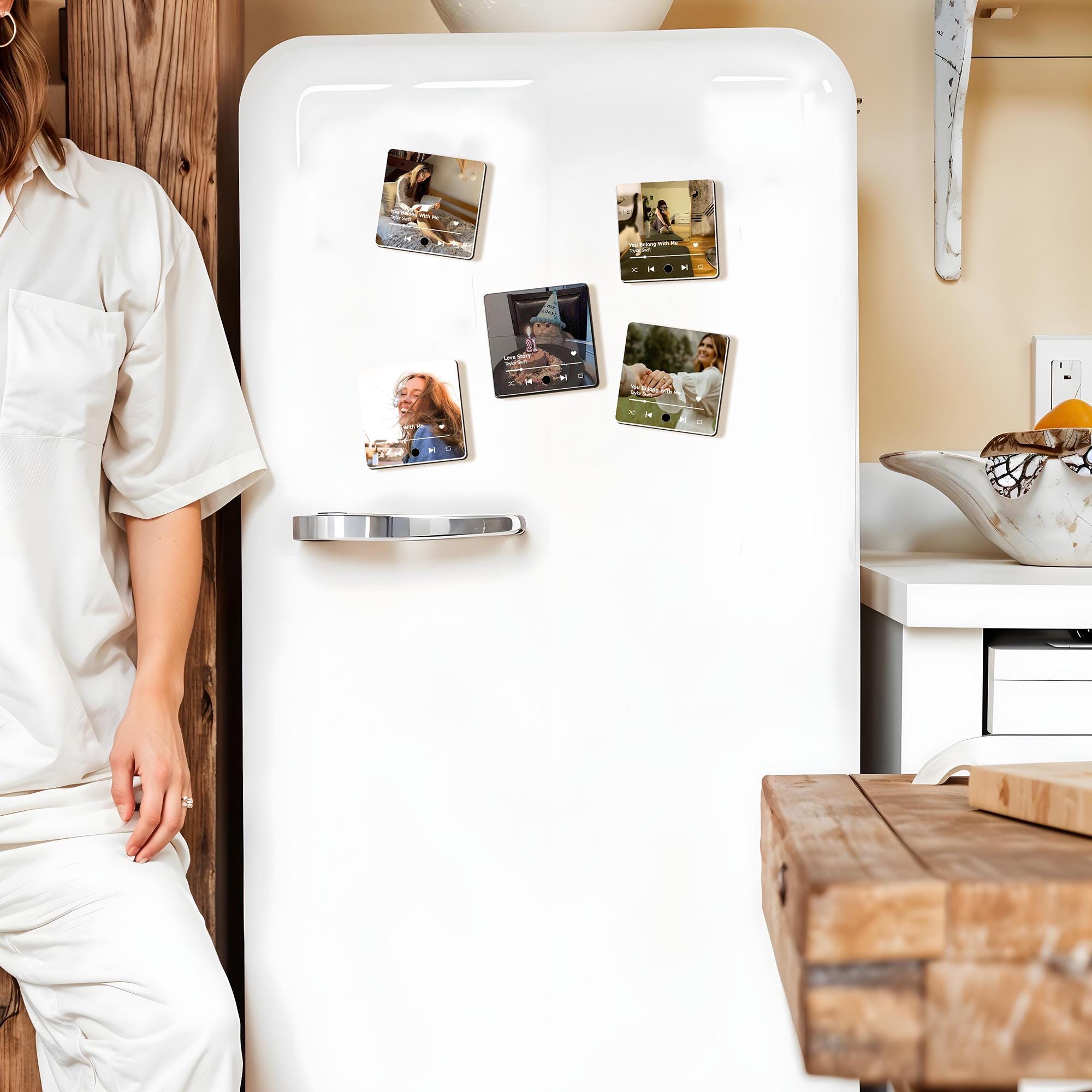 Personalized Photo Music Fridge Magnet for Unique & Love | JNSDec131