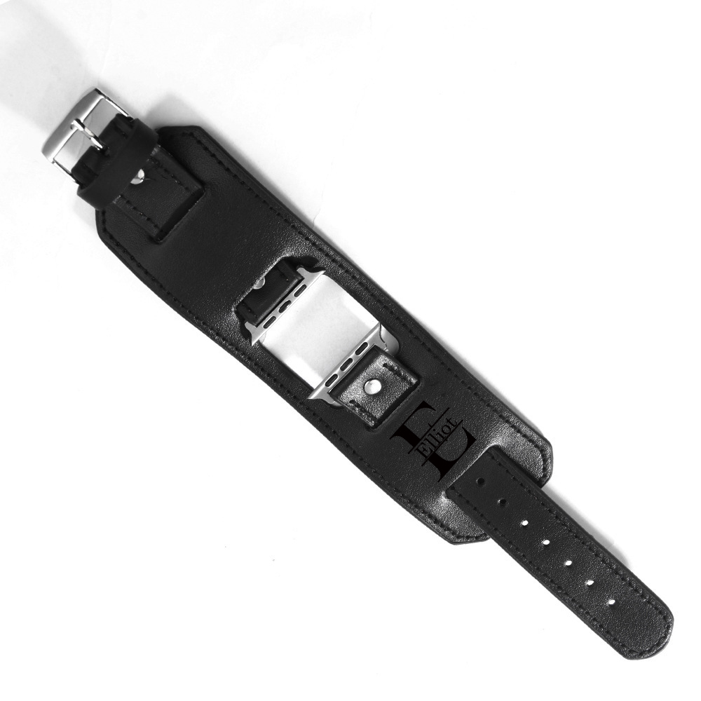 Personalized Leather Cuff Watch Band Strap for Apple Watch | JNSDec169