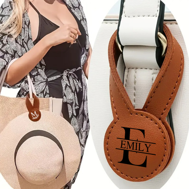 Personalized Multifunctional Leather Portable Magnetic Hat Clip With Buckle Closure for Unique & Love | JNSTool24