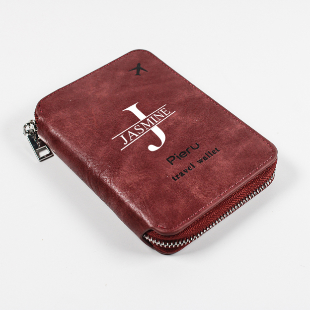 Personalized Monogram Leather Passport Cover with RFID Blocking | JNSCase11