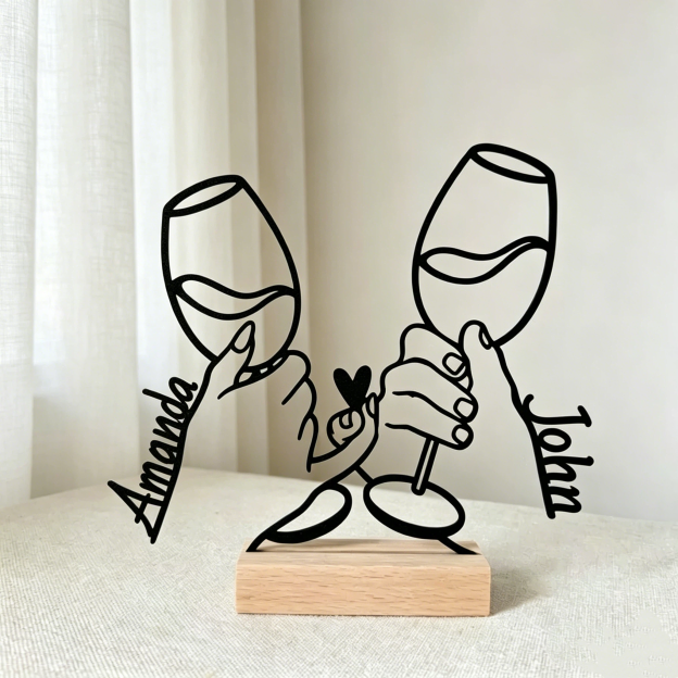 Personalized Name Couple Decor for Unique & Love | JNSDec213