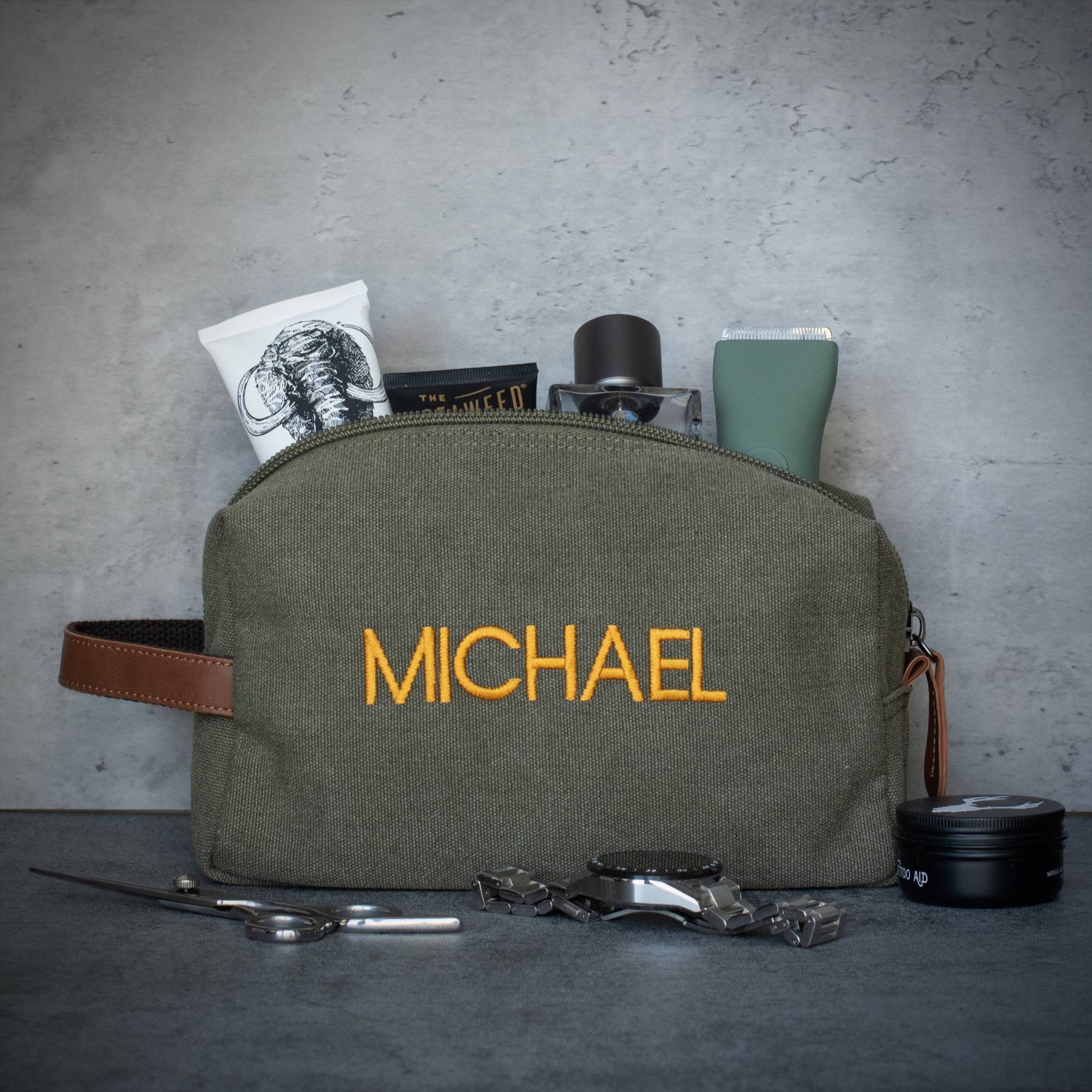 Personalized Monogram Embroidered Toiletry Bag for Unique & Love | JNSBag55